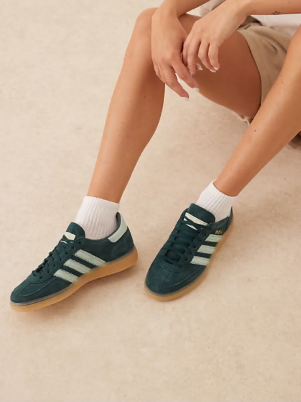 ADIDAS ORIGINALS Handball Spezial Sneakers Dark Green Women’s 5.5